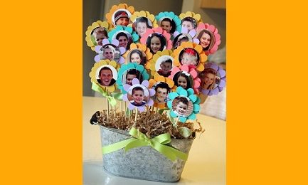 Un bouquet de famille à fabriquer pour la fête des grand-mères